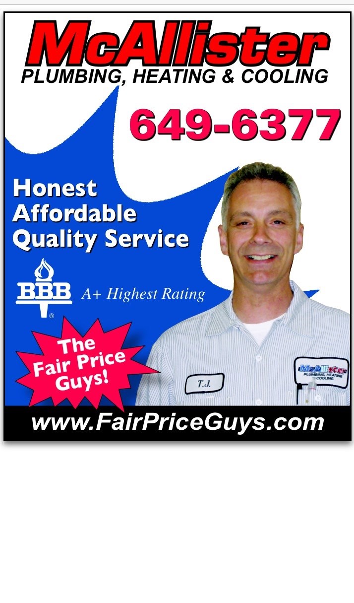 Logo for McAllister Plumbing, Heating & Cooling Inc.