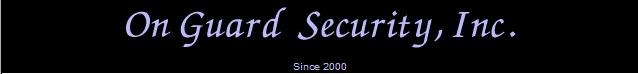 Logo for On Guard Security Inc