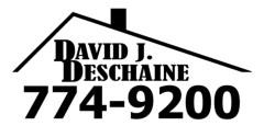 Logo for David J Deschaine Roofing & Siding