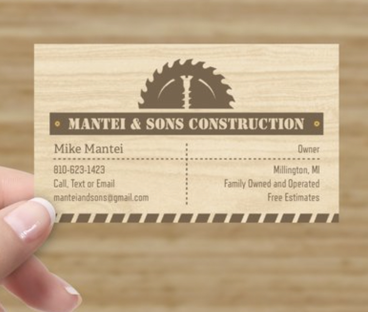 Logo for Mantei & Sons Construction