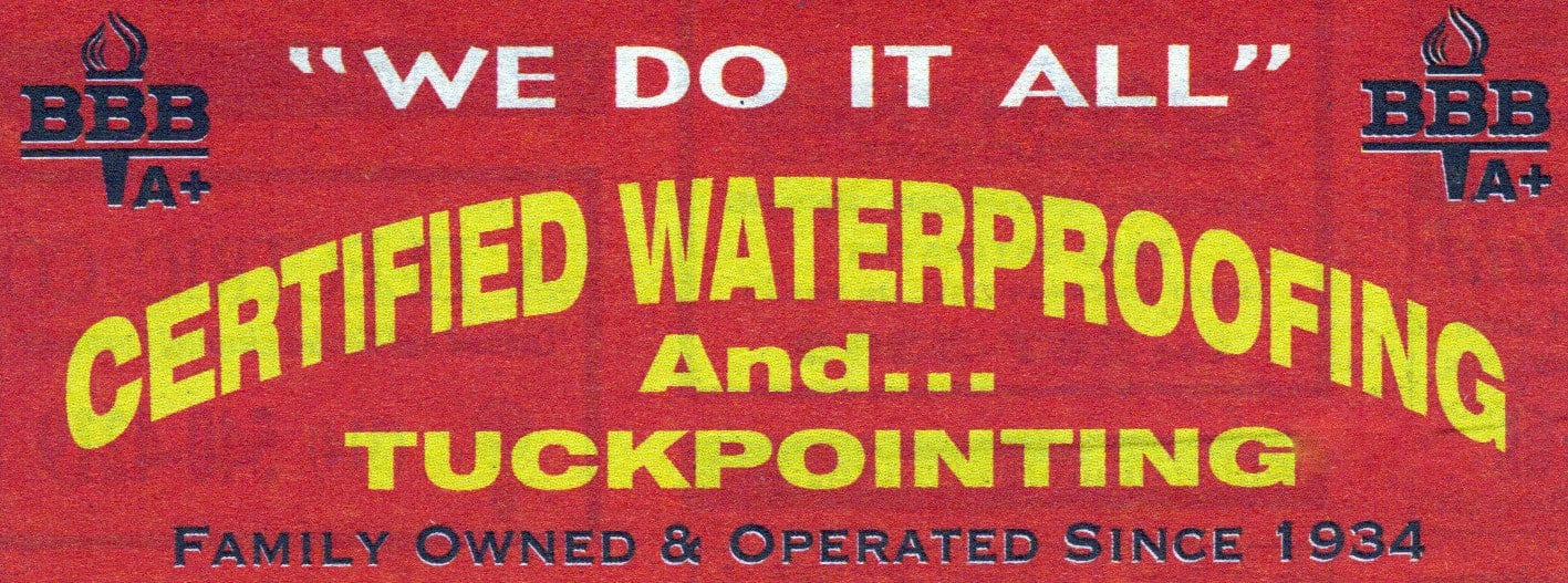 Logo for CERTIFIED WATERPROOFING CO
