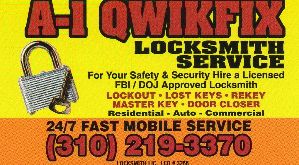 Avatar for A-1 QWIKFIX LOCKSMITH SERVICE