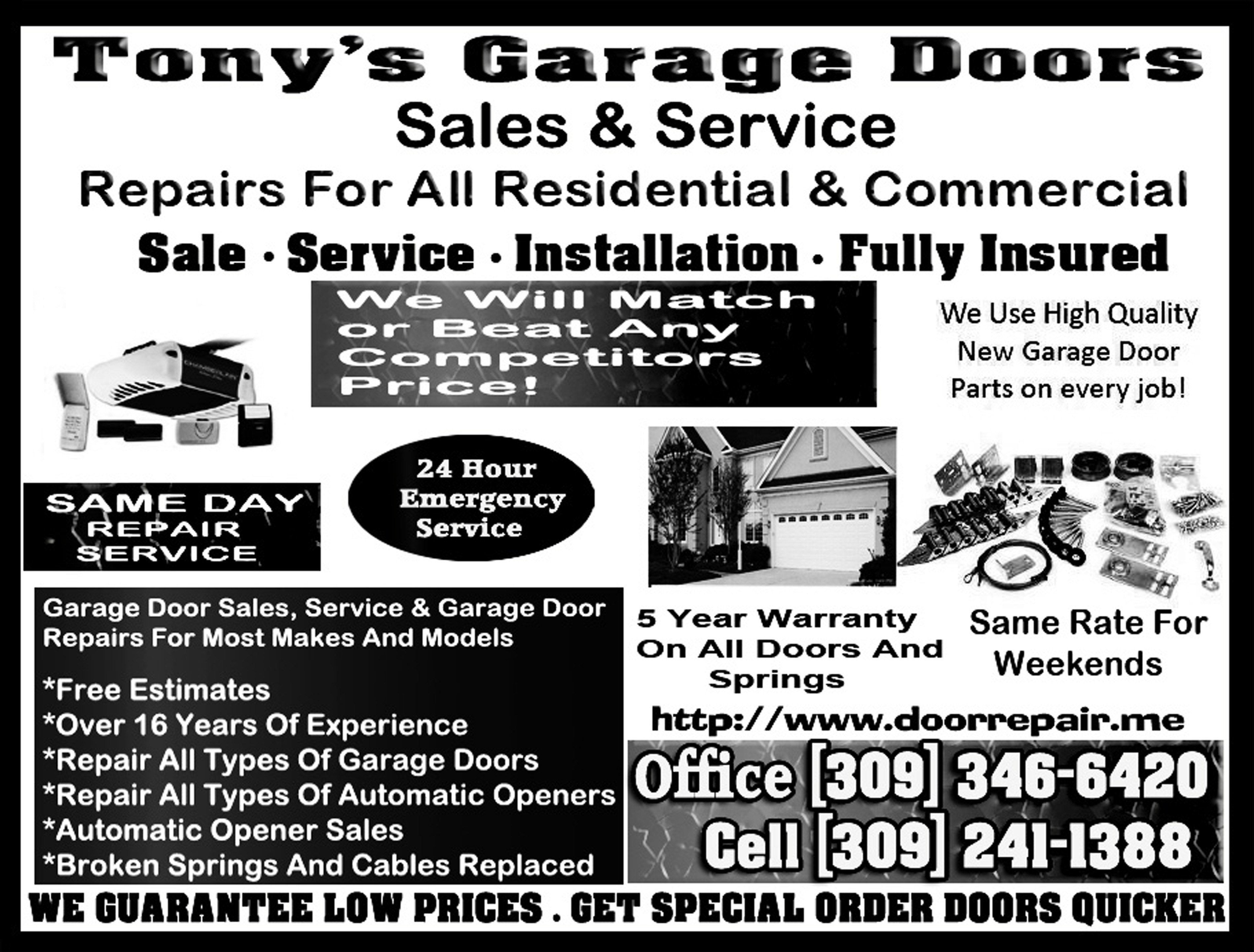 Avatar for Tonys Garage Door Svc