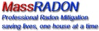 Logo for MassRADON by Aaron Associates LLC
