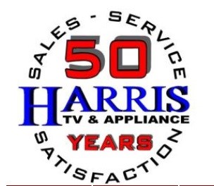 Logo for Harris TV & Appliance