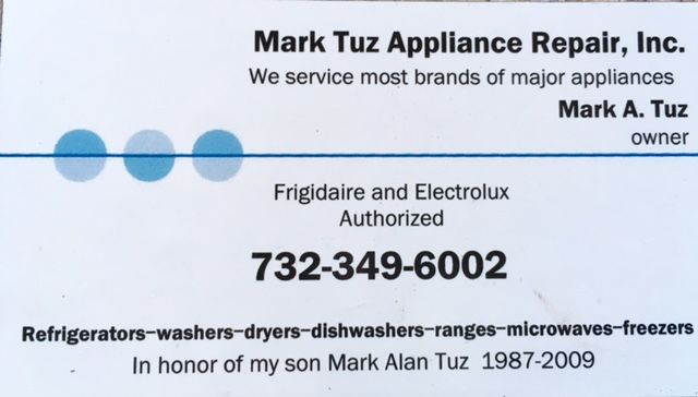 Logo for Mark Tuz Appliance Repair INC