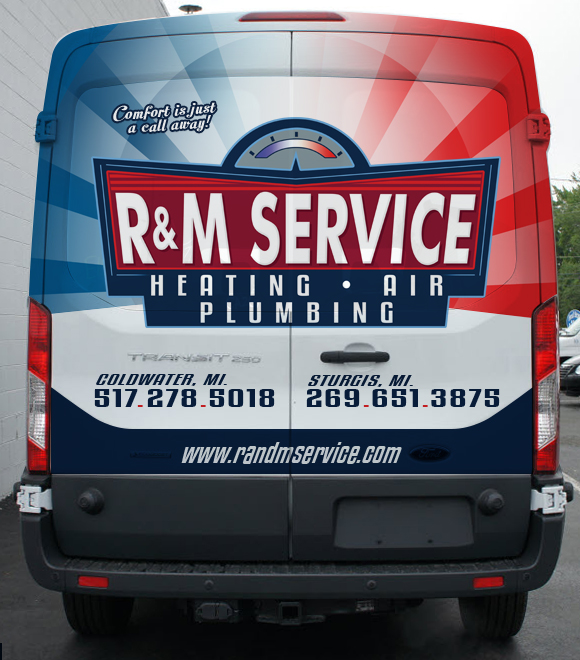 Logo for R & M Service