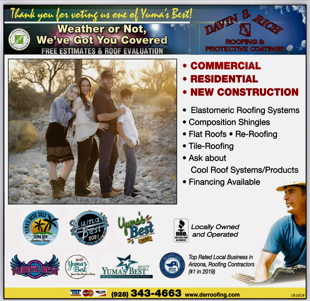 Logo for Davin S Rich Roofing