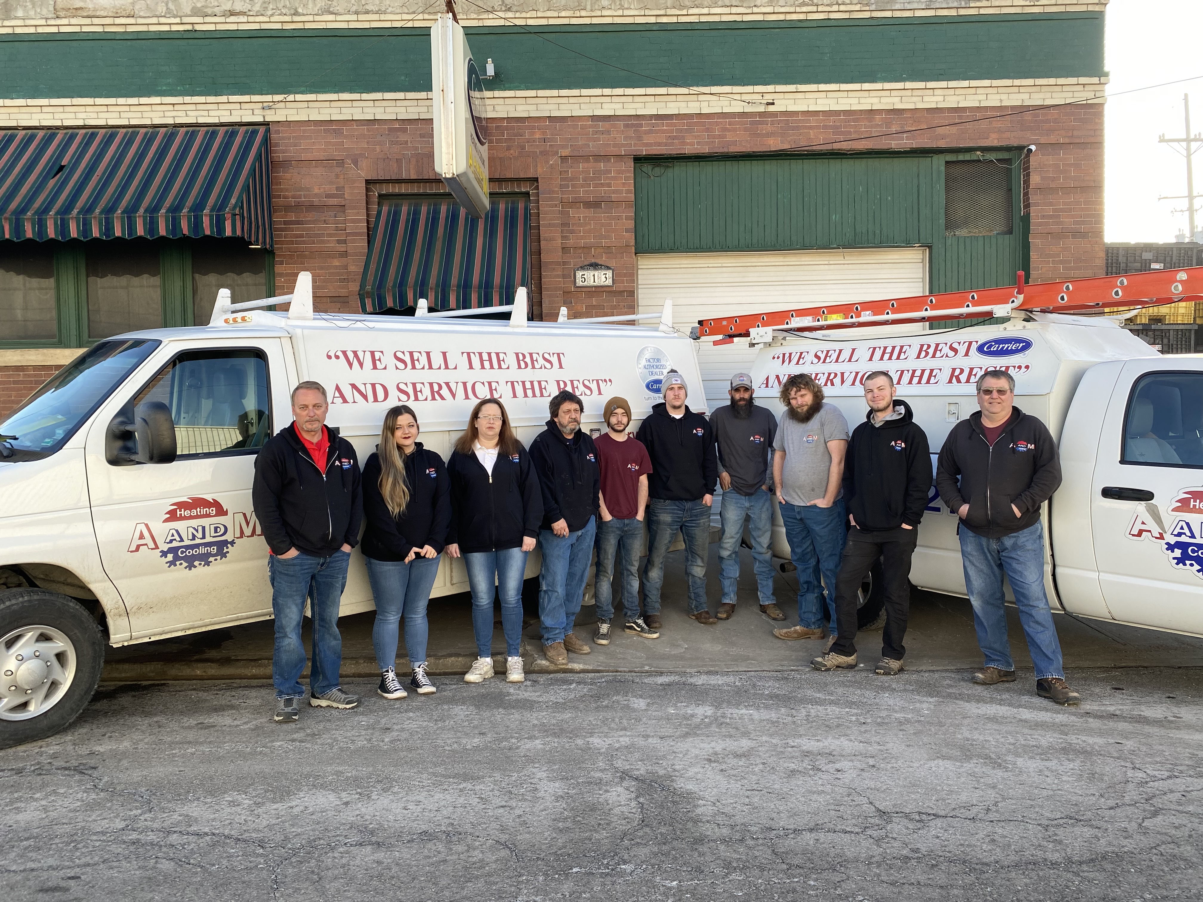 Logo for A & M HEATING & COOLING