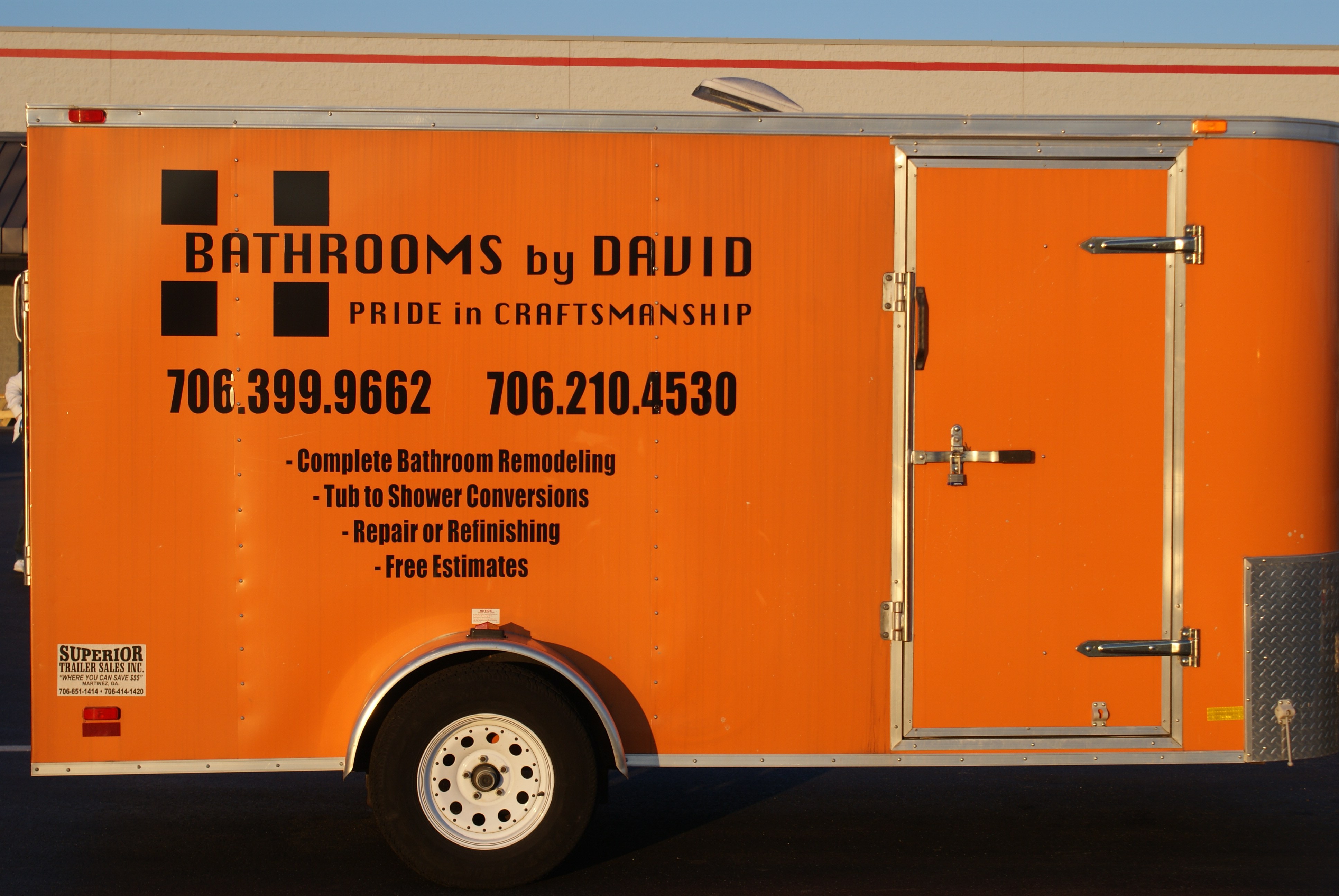 Logo for Bathrooms By David