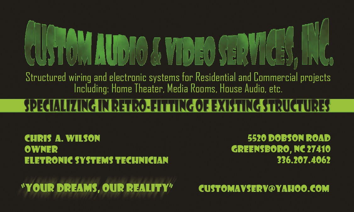 Custom Audio & Video Services logo