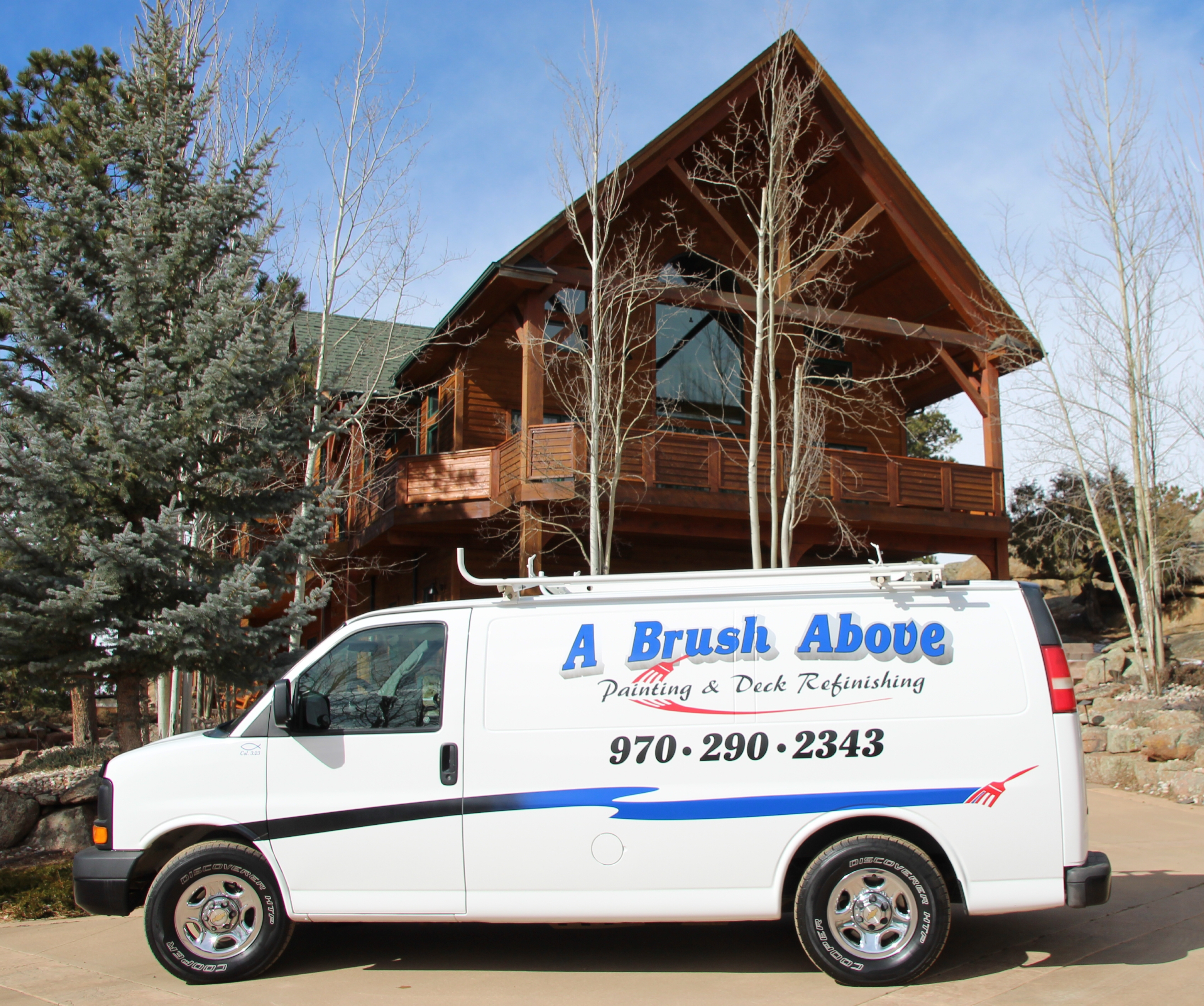 A Brush Above Painting and Deck Refinishing logo