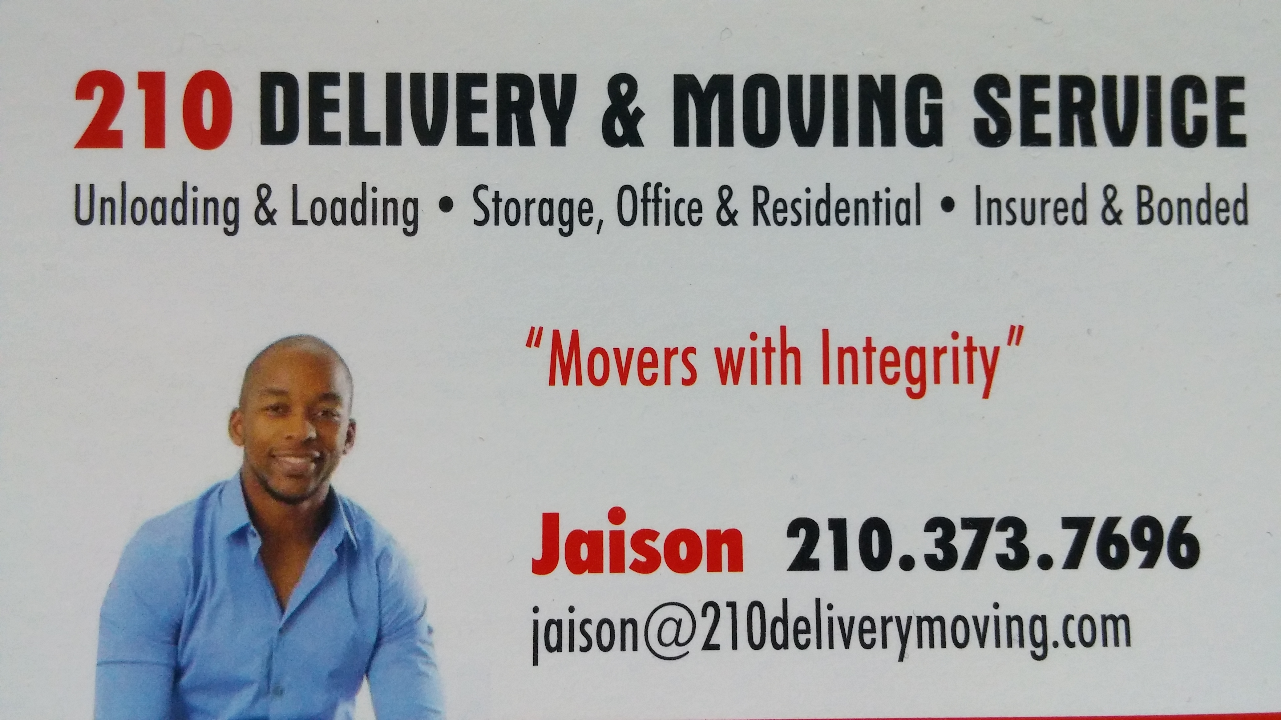 Logo for 210 Delivery & Moving Service