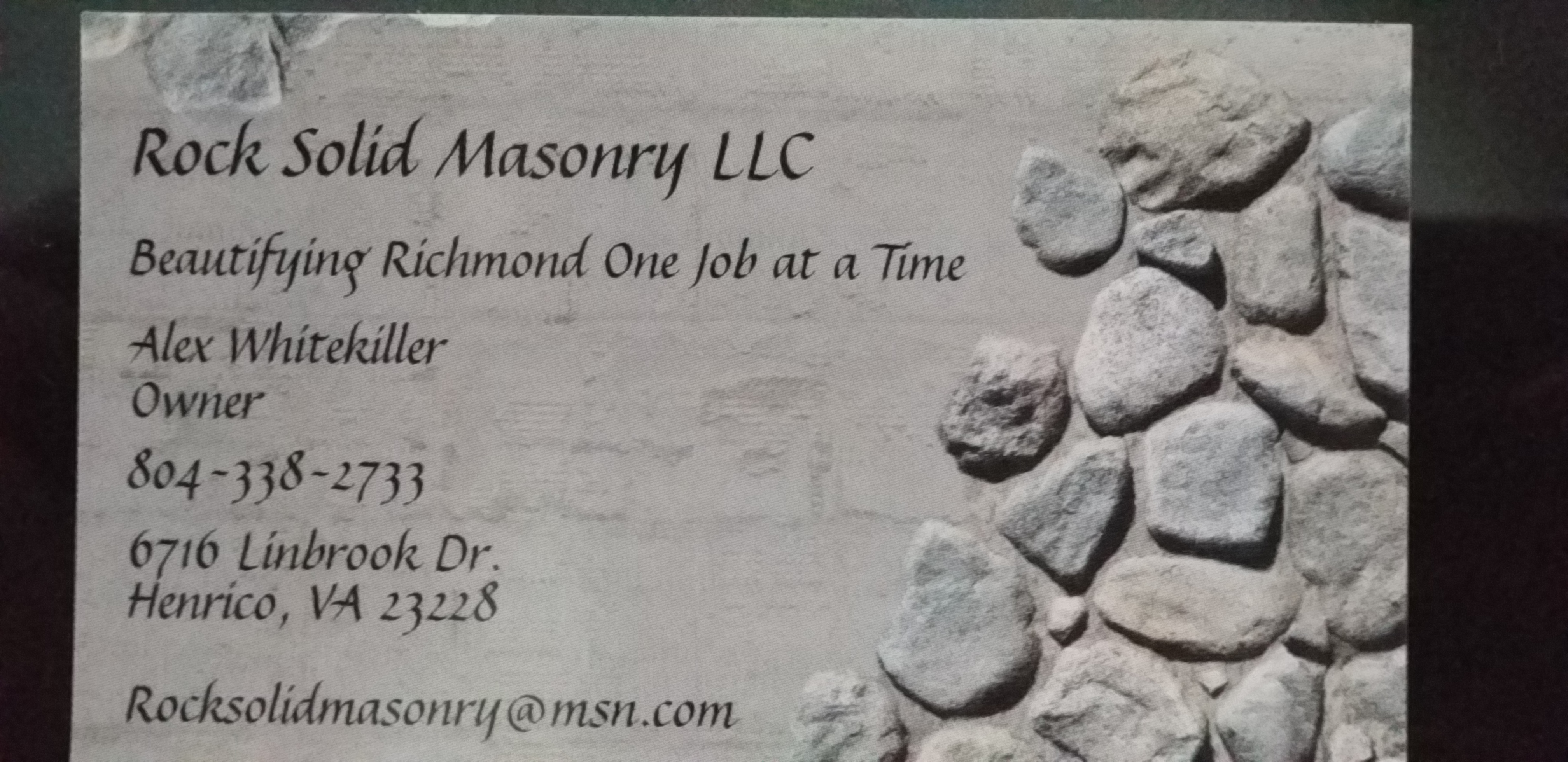 Logo for Rock Solid Masonry LLC