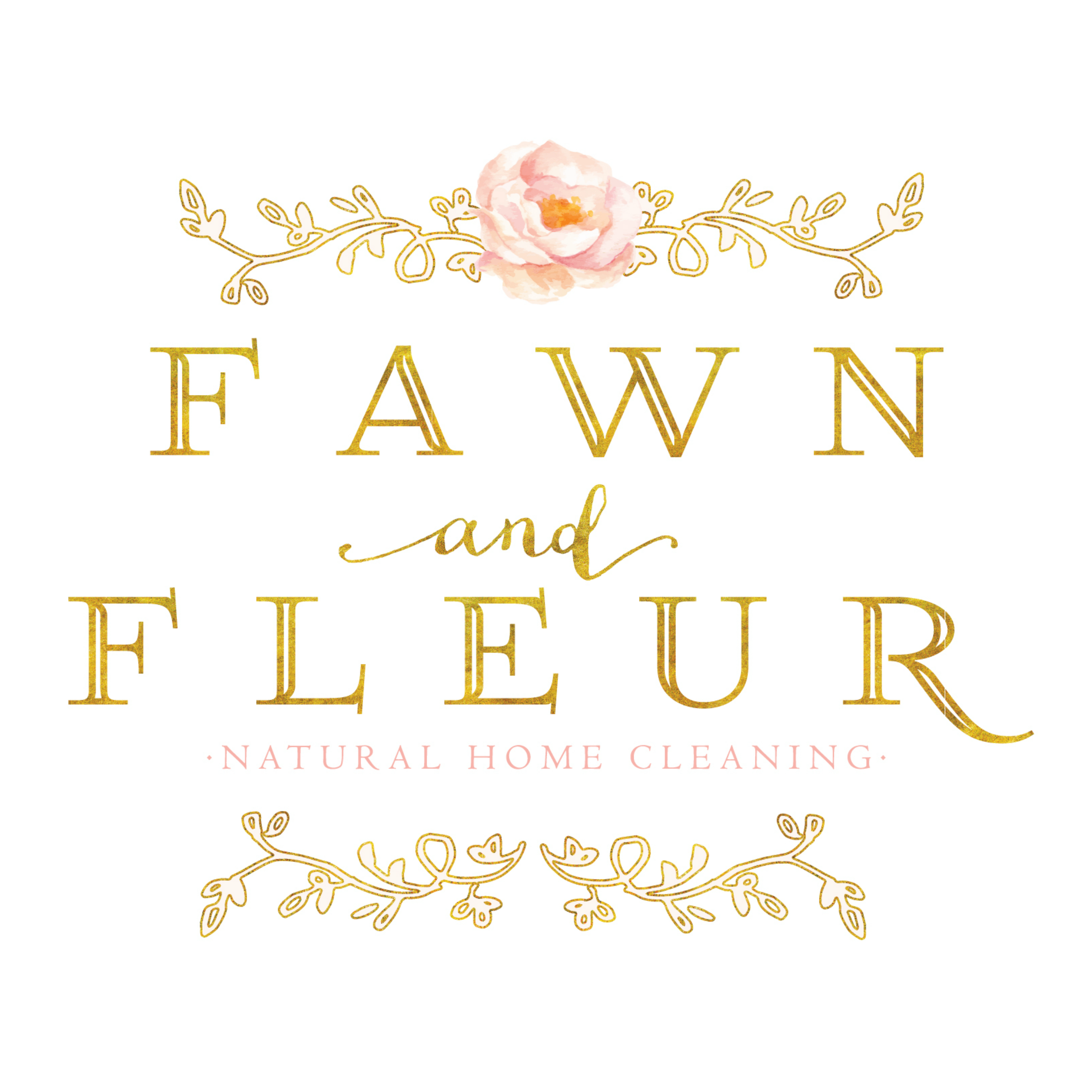 Logo for Fawn and Fleur: Natural Home Cleaning