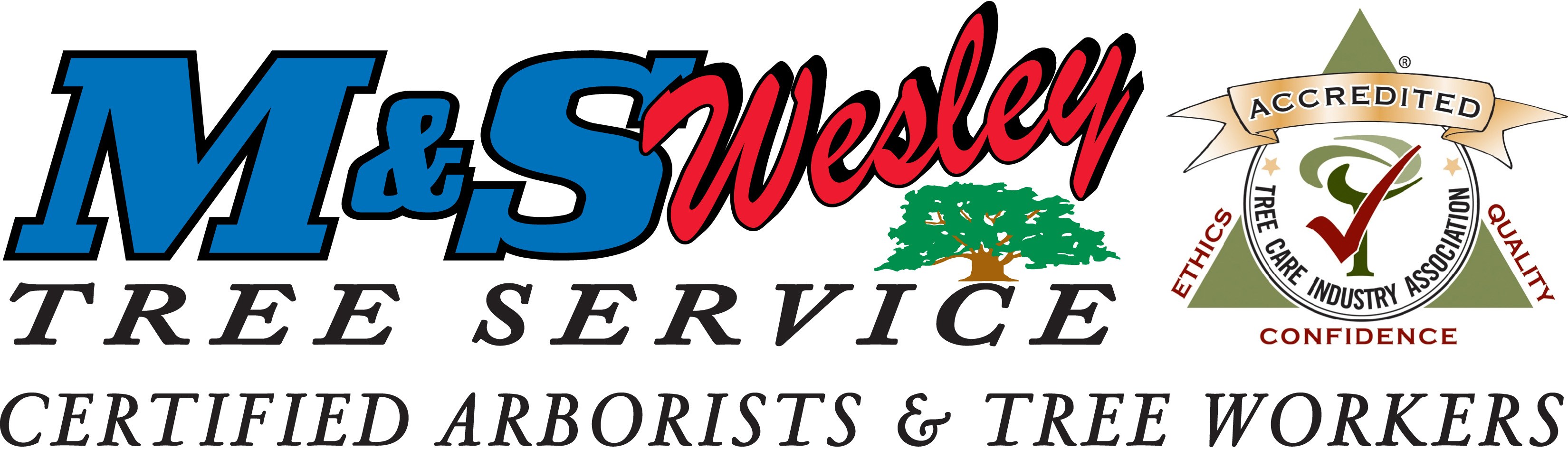 Logo for M & S Wesley Tree Service