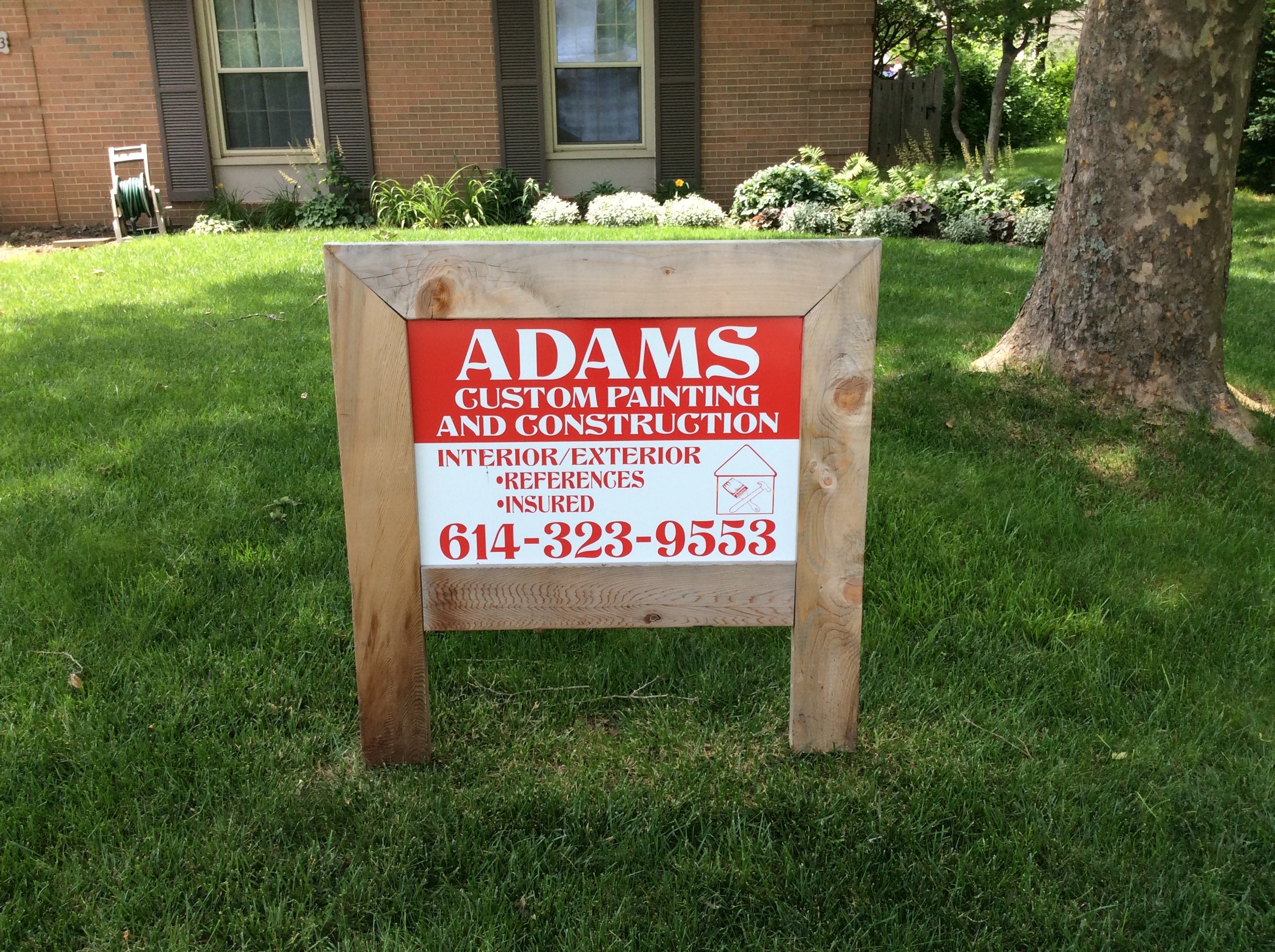 Logo for ADAMS CUSTOM PAINTING & CONSTRUCTION