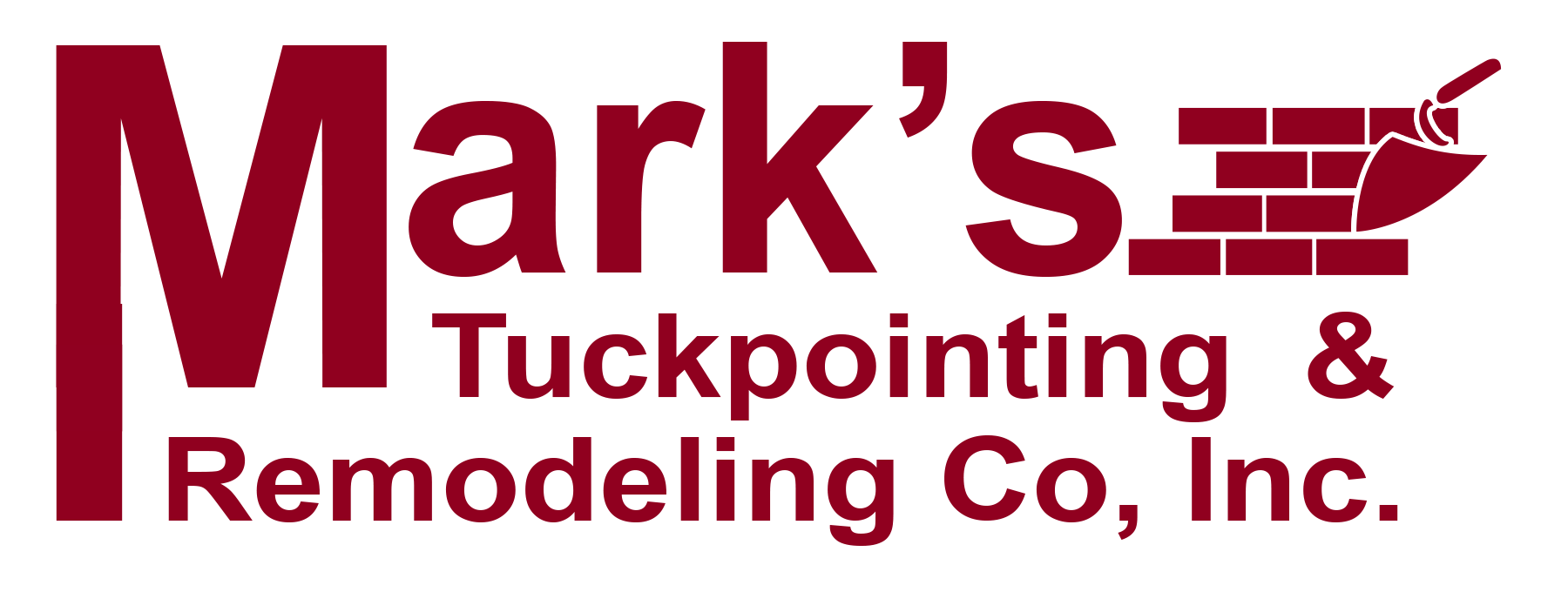 Logo for Mark's Tuckpointing & Remodeling Co Inc