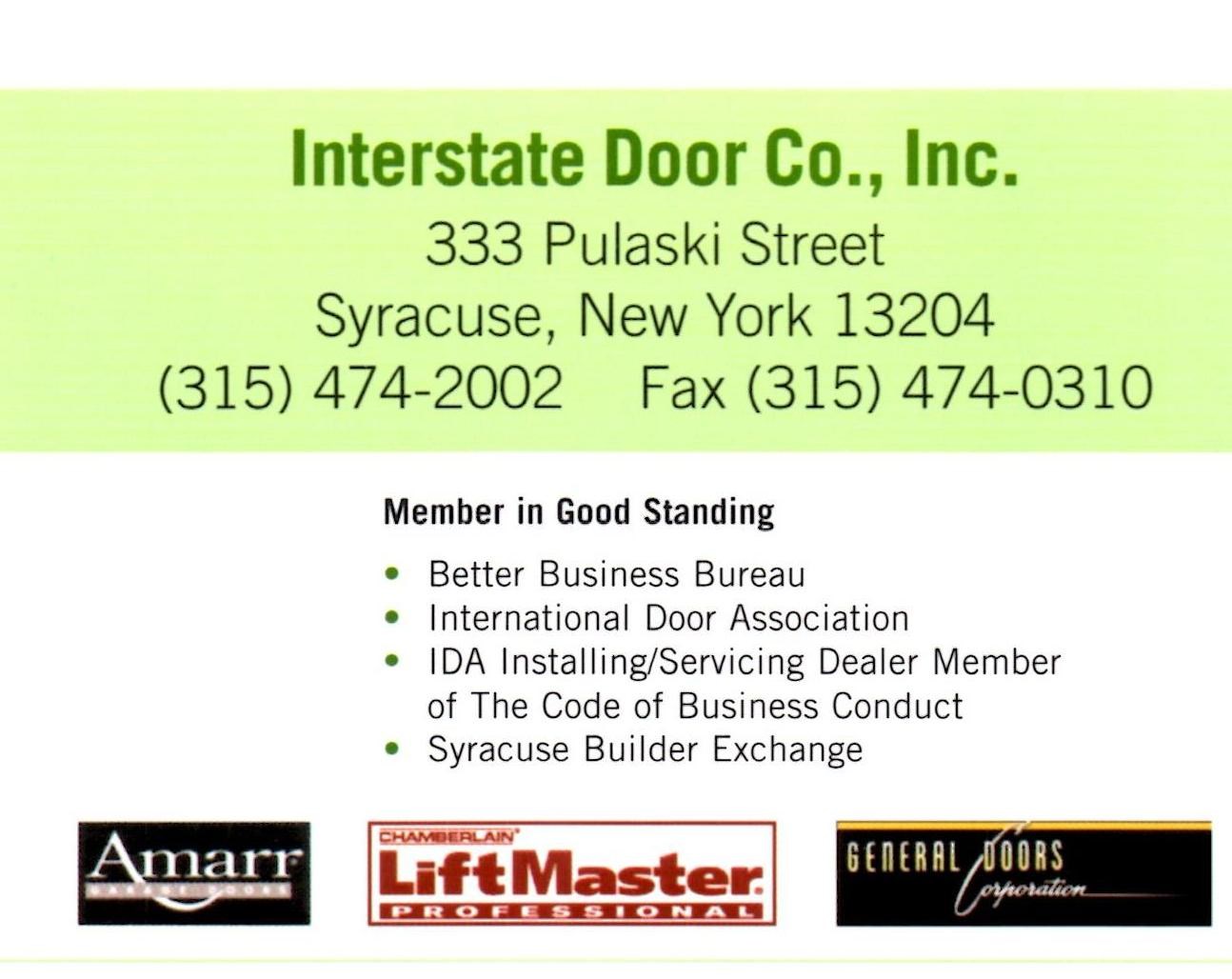 Logo for Interstate Door Co Inc