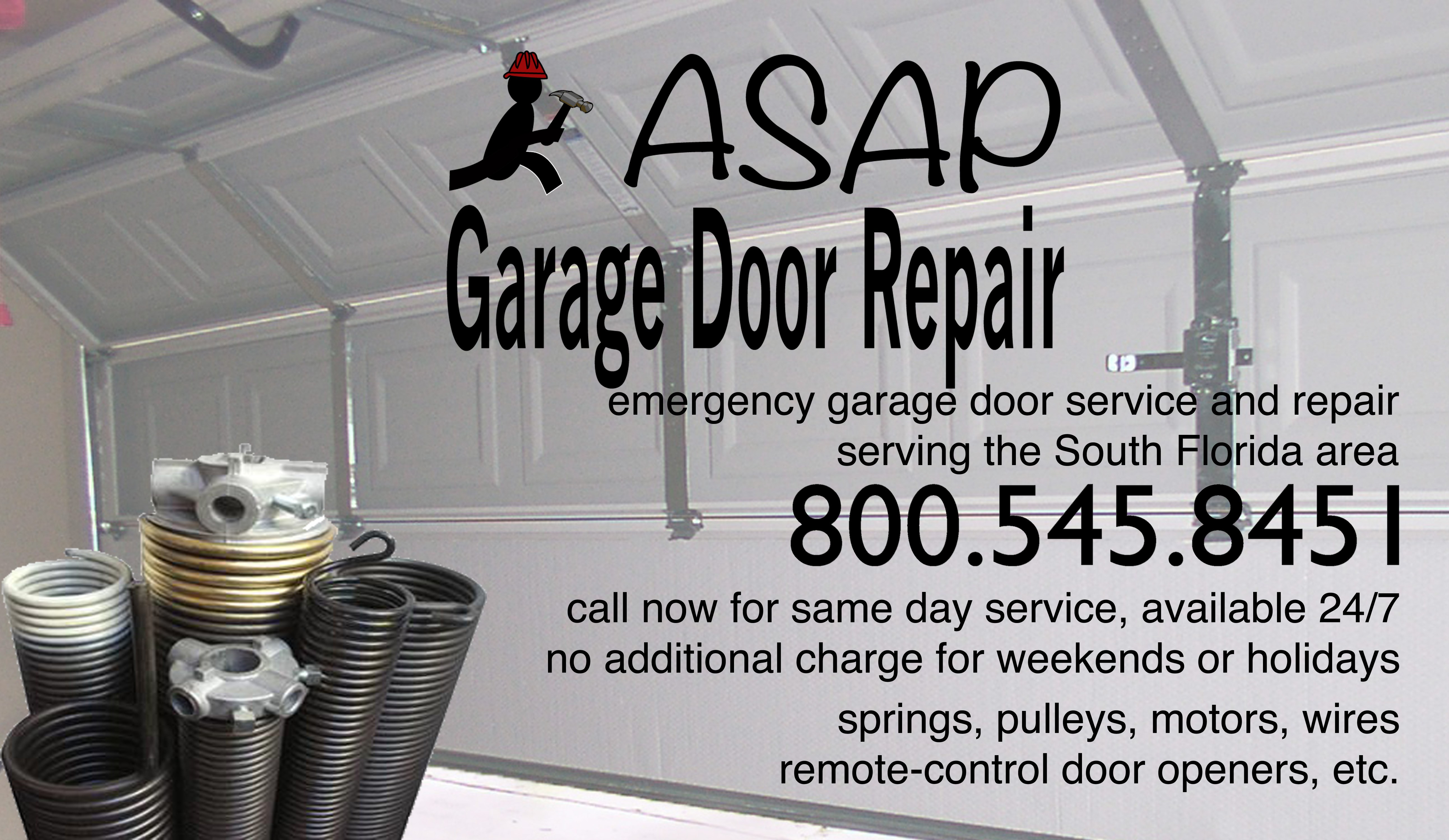 Logo for ASAP Garage Door Service