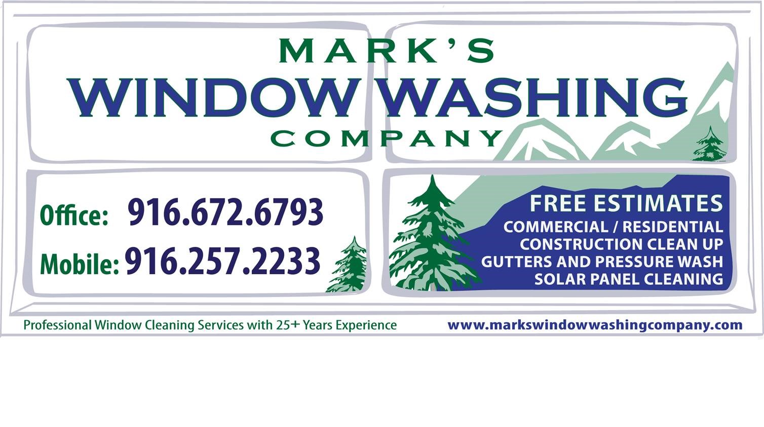 Logo for Mark’s Window Washing Company