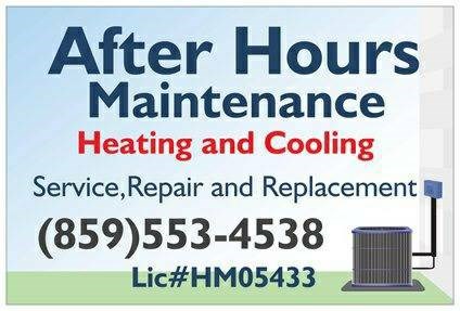 Logo for After Hours Maintenance Heating and Cooling