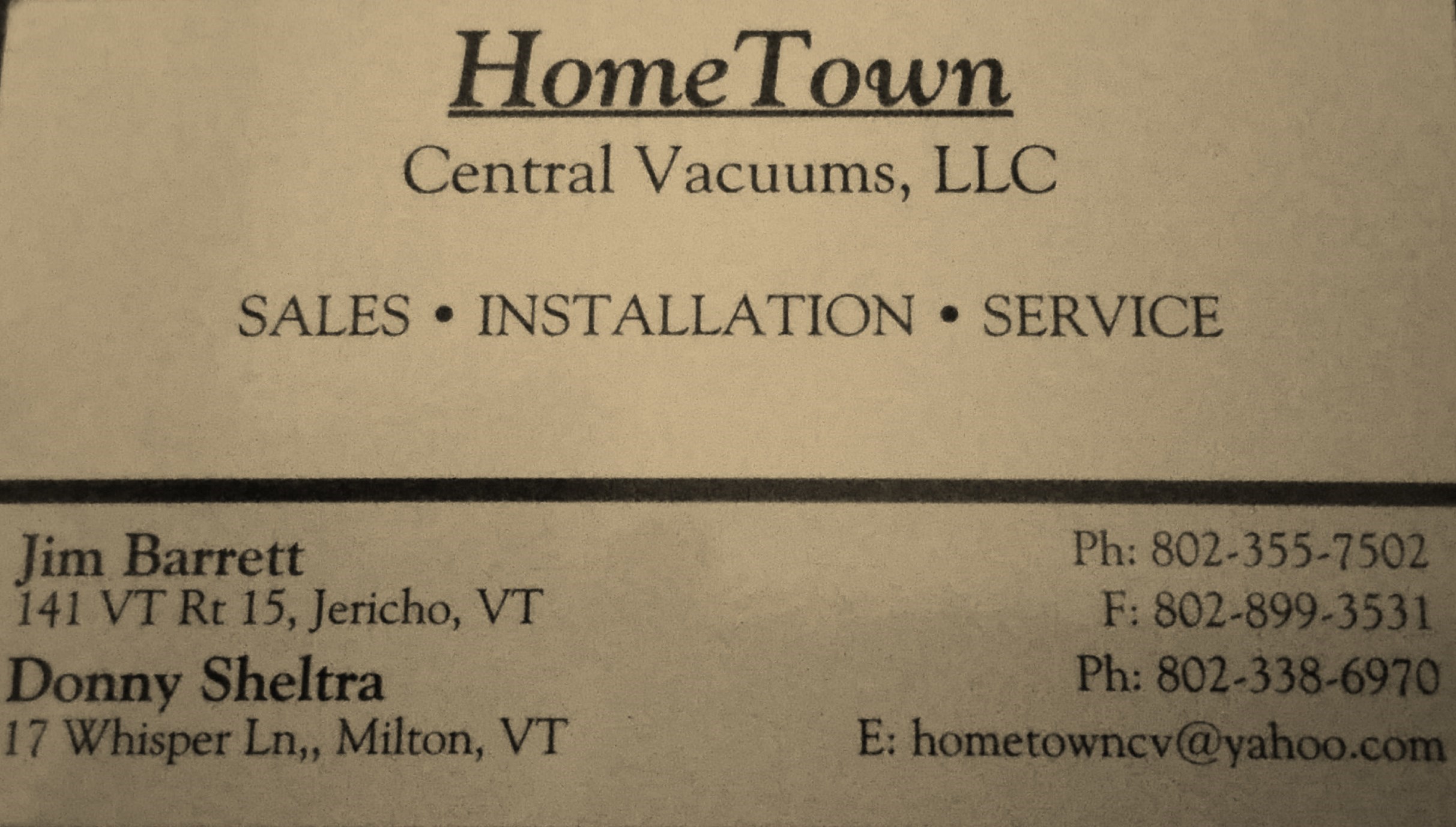 Avatar for HomeTown Central Vacuums, LLC