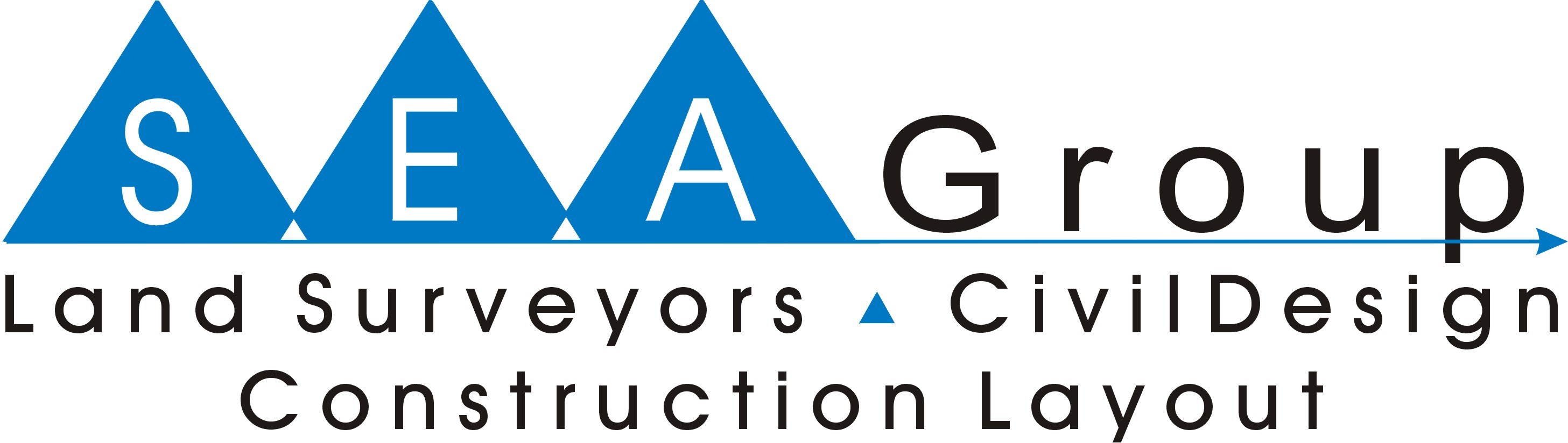 SEA GROUP LAND SURVEYORS logo