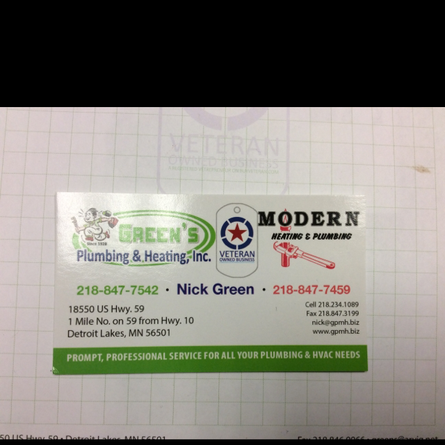 Avatar for Green's Plumbing & Heating Inc.