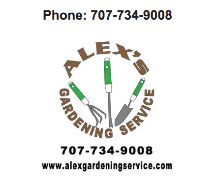 Logo for Alex's Gardening Service