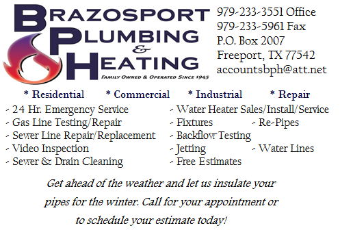 Logo for Brazosport Plumbing and Heating