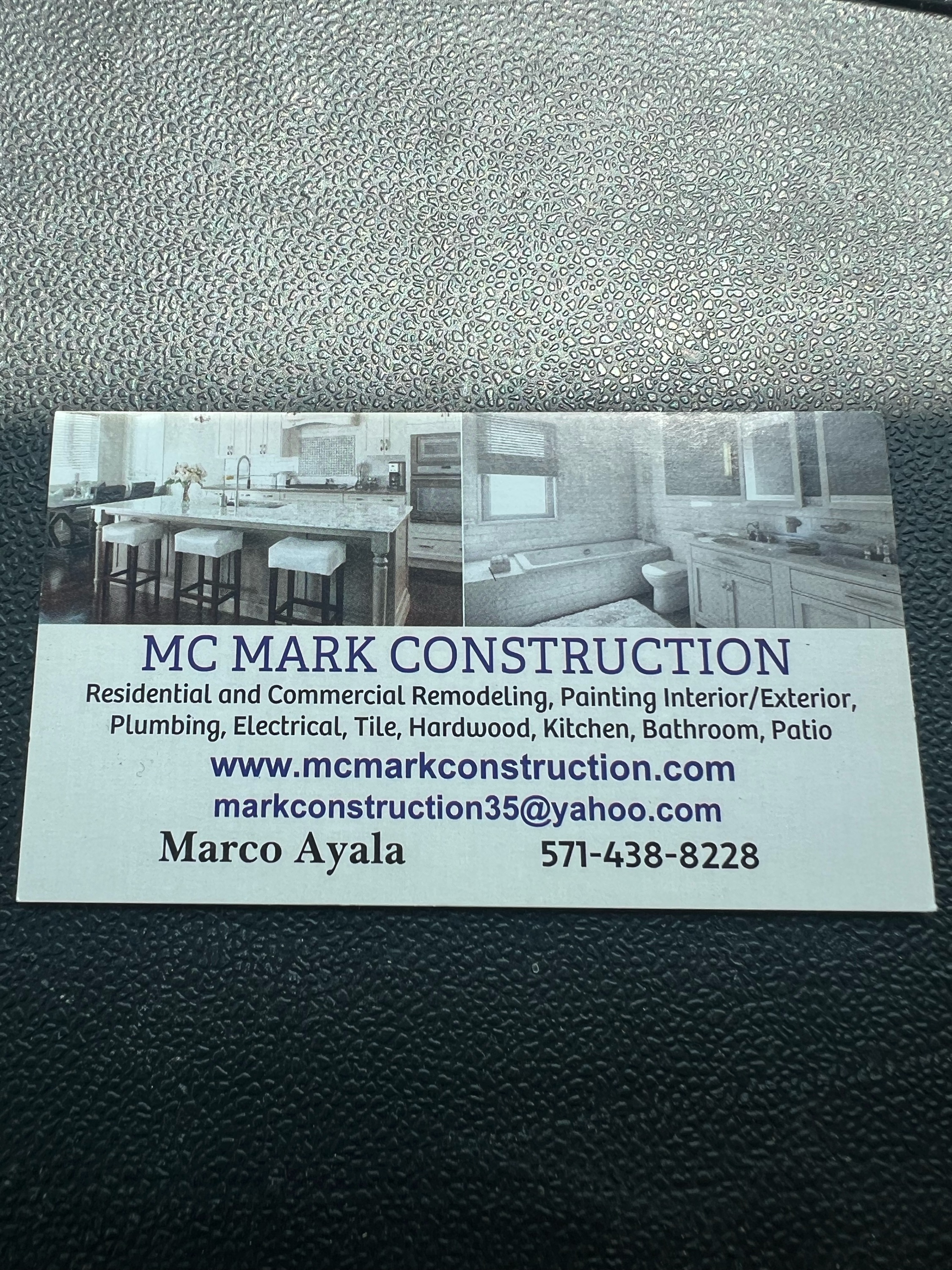 Logo for Mark Construction