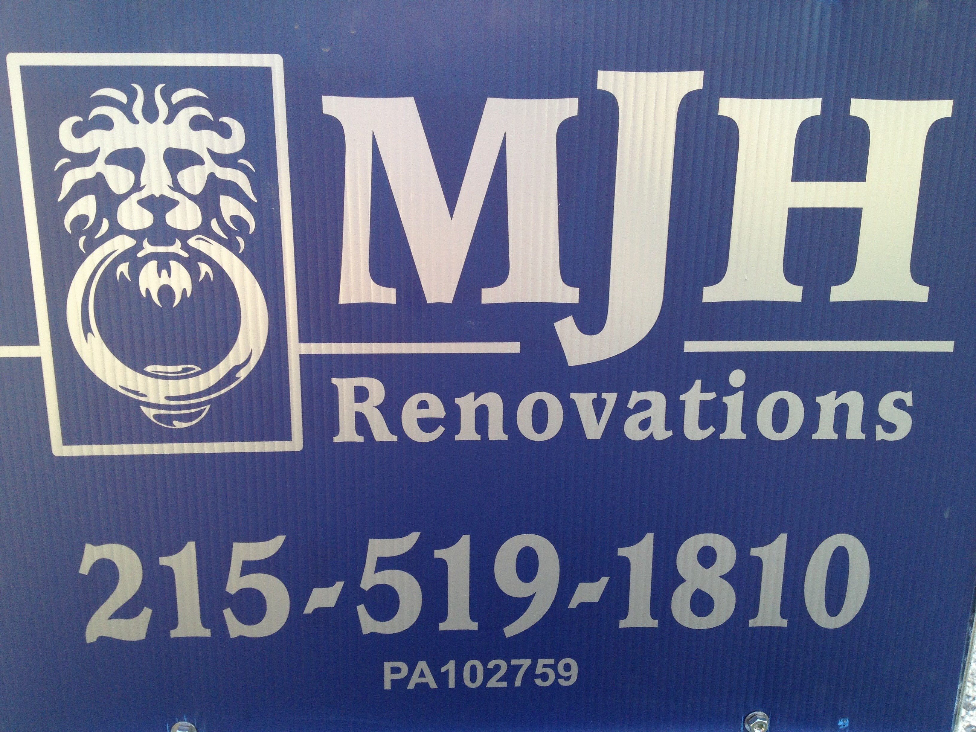 Logo for MJH Renovations