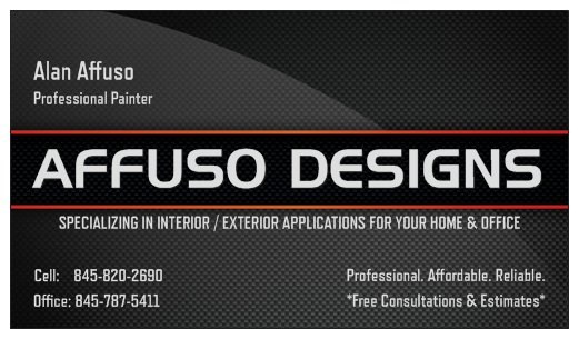 Logo for Affuso Designs