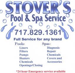Stover's Pool and Spa Service logo