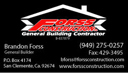 Forss Construction Company logo