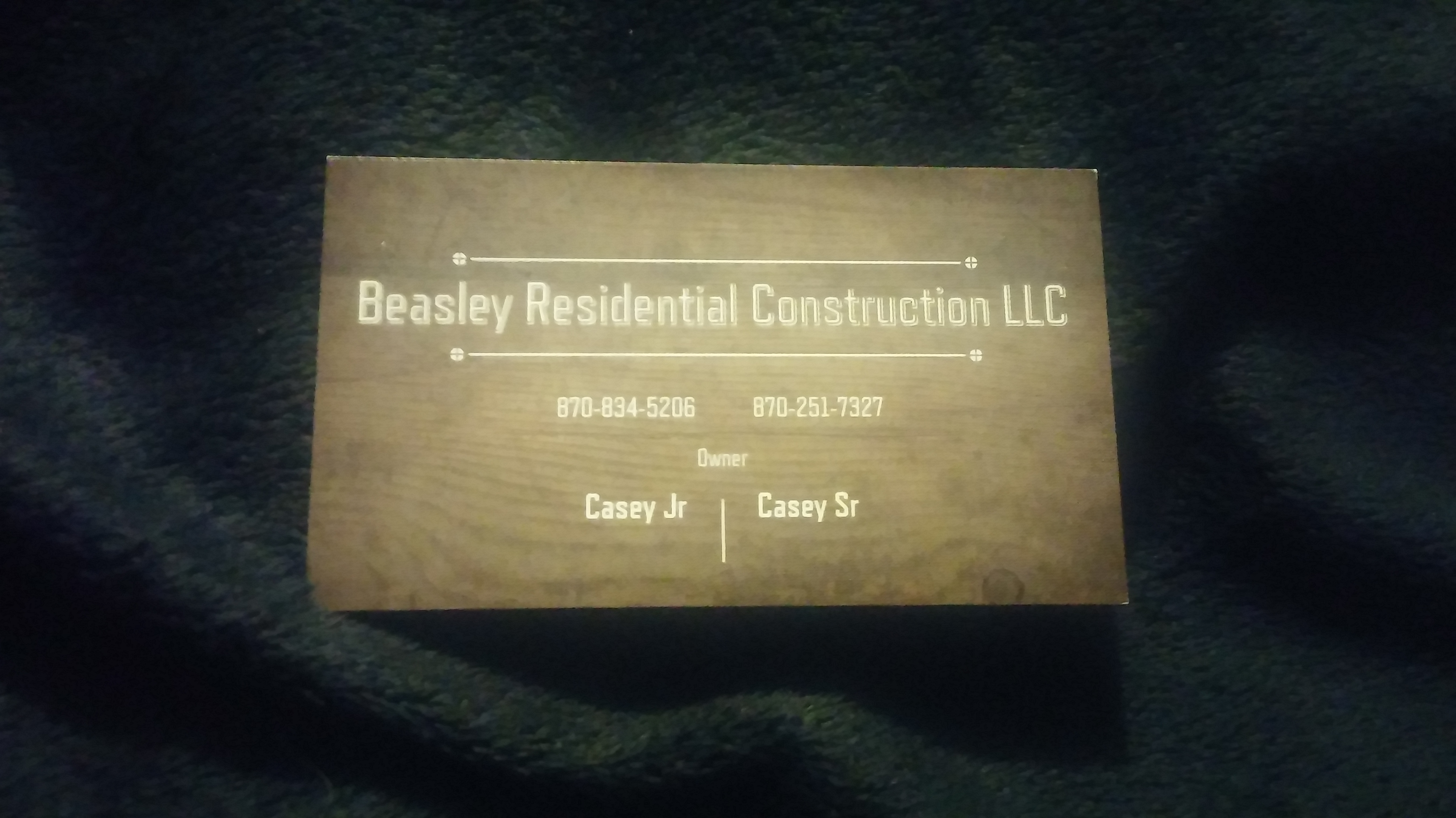Logo for Beasley Residential Construction LLC