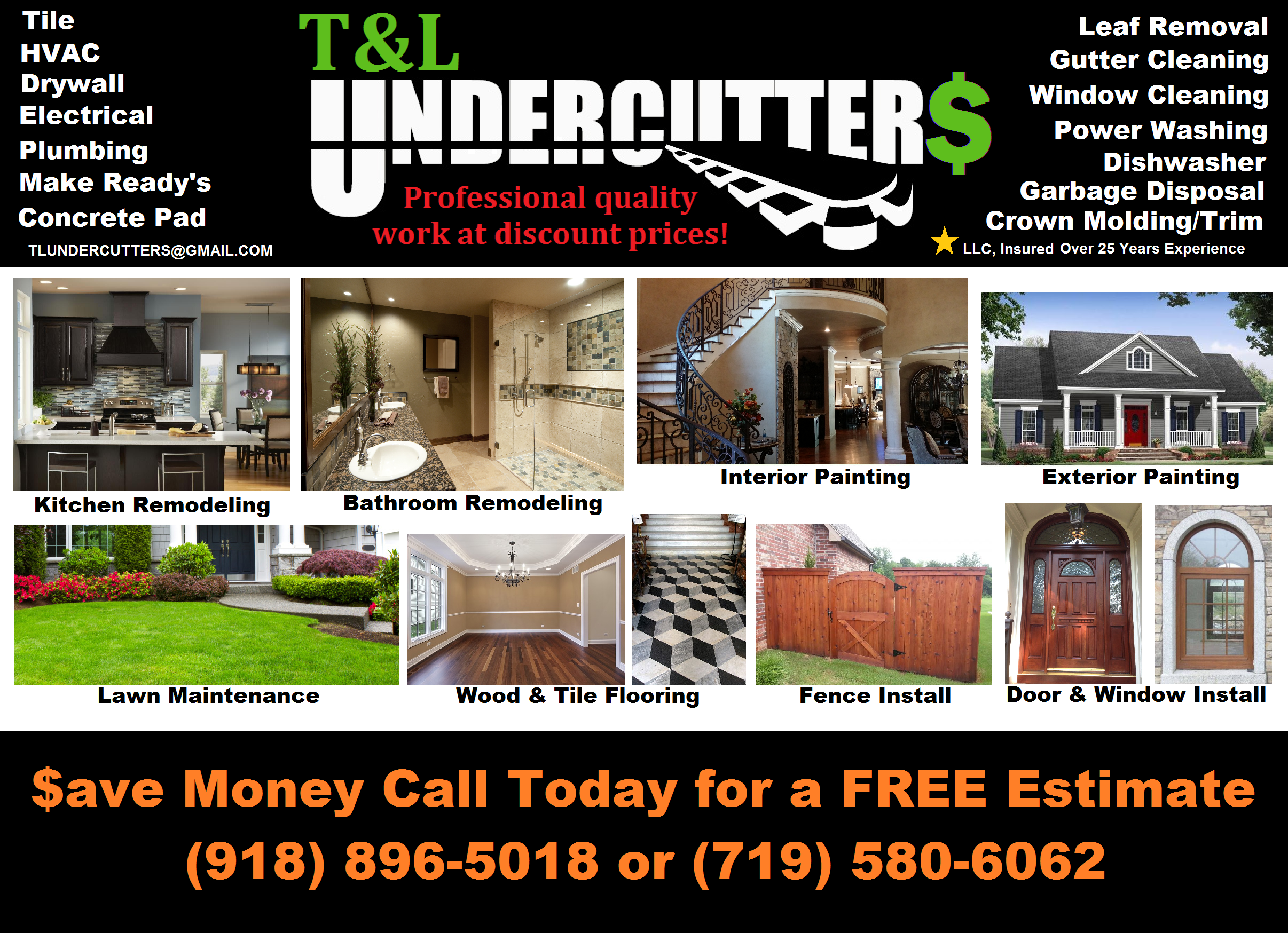 T & L UNDERCUTTER$ logo
