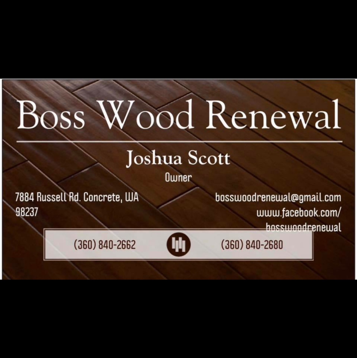 Logo for Boss Wood Renewal