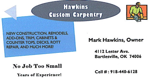 Logo for Hawkins Custom Carpentry