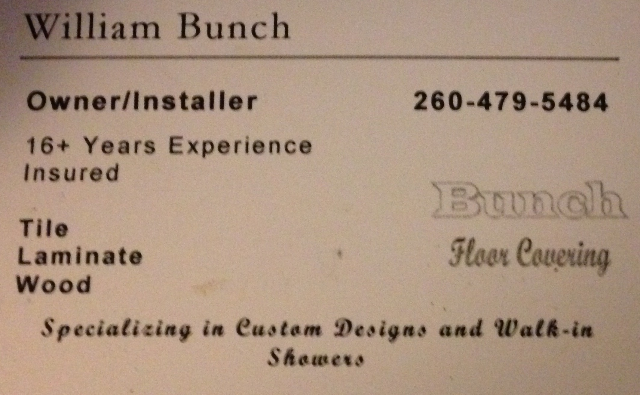 Avatar for Bunch floor covering