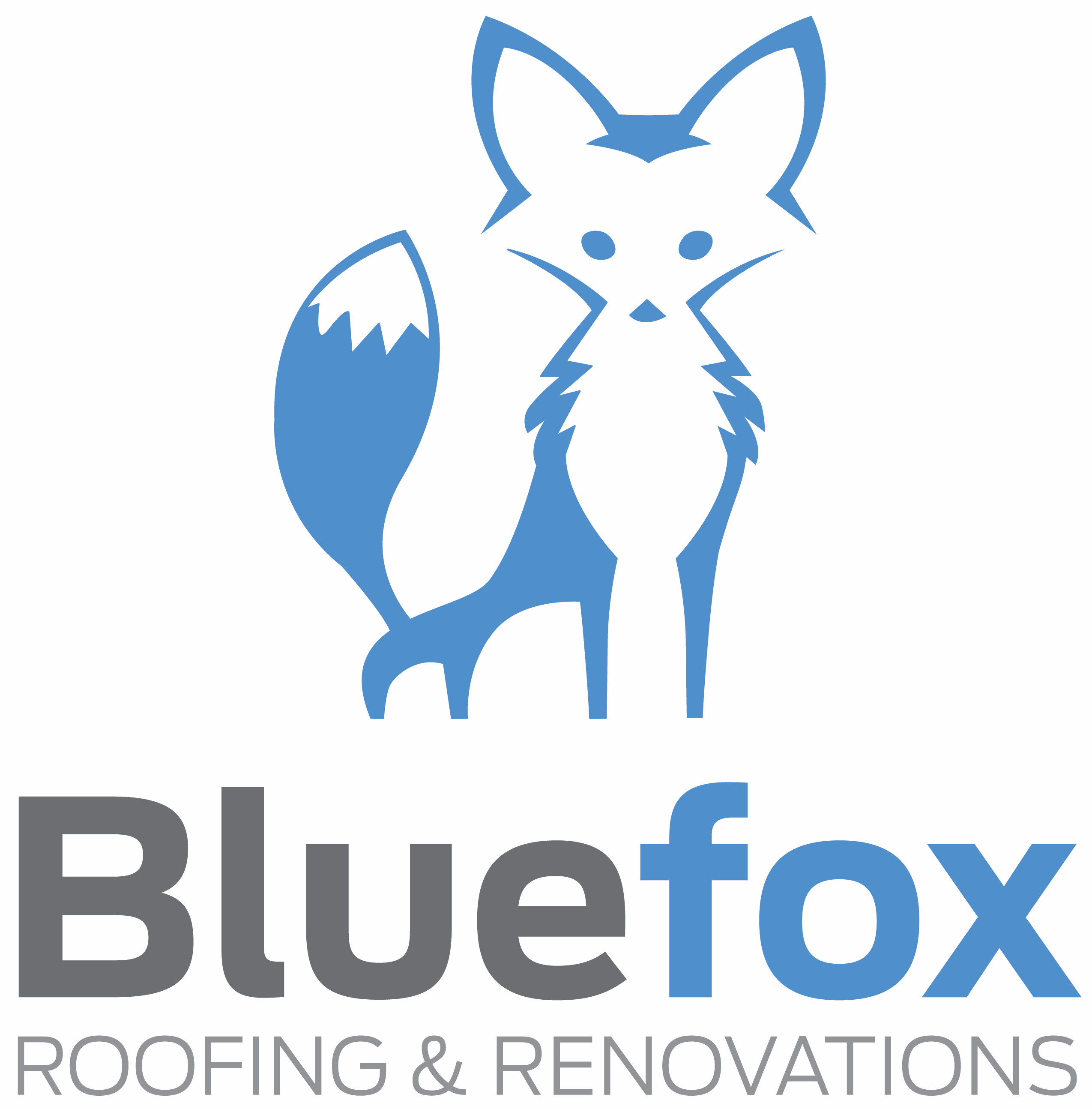 Logo for Blue Fox Roofing & Renovations