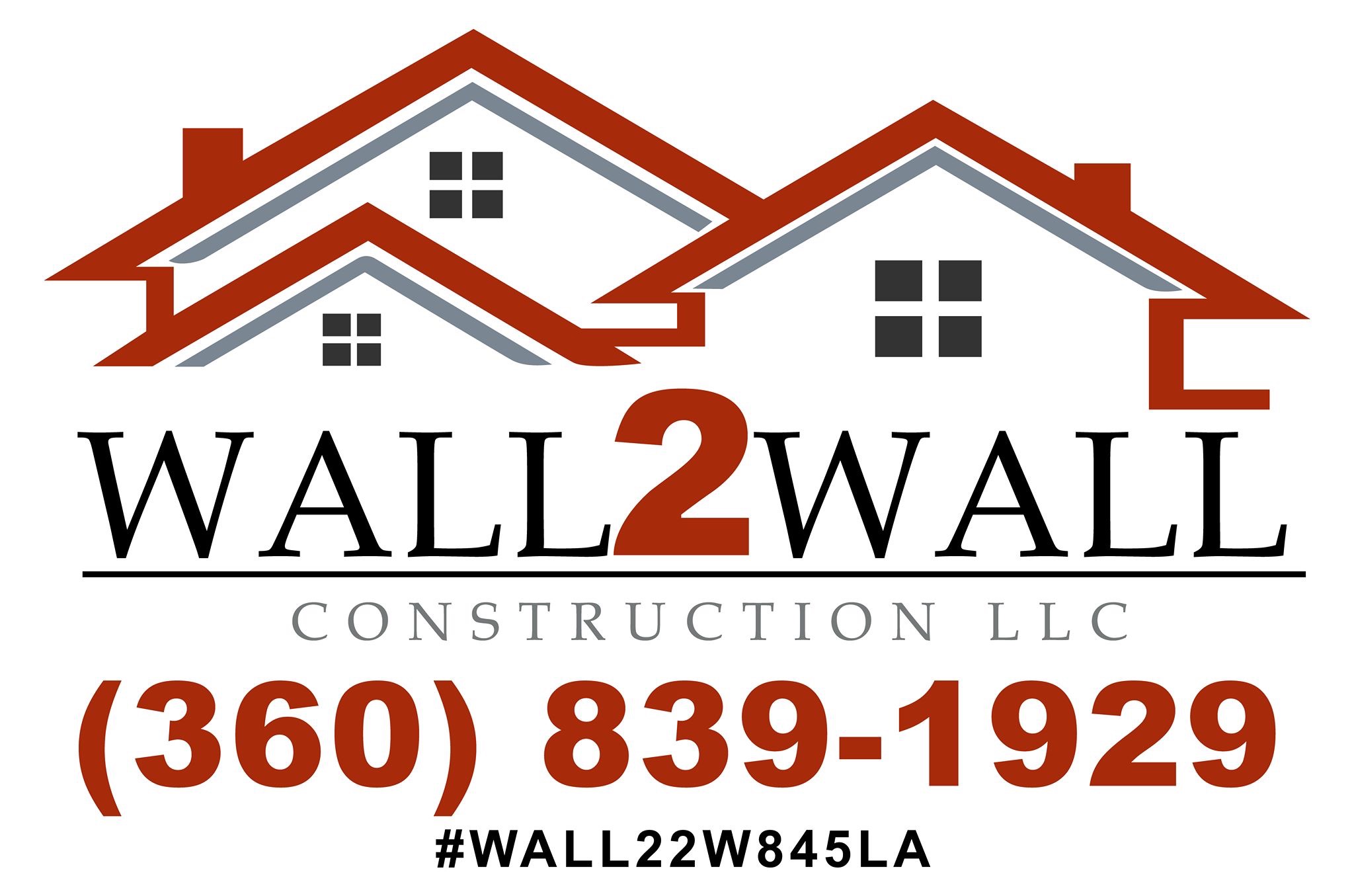 Logo for Wall 2 Wall Construction LLC