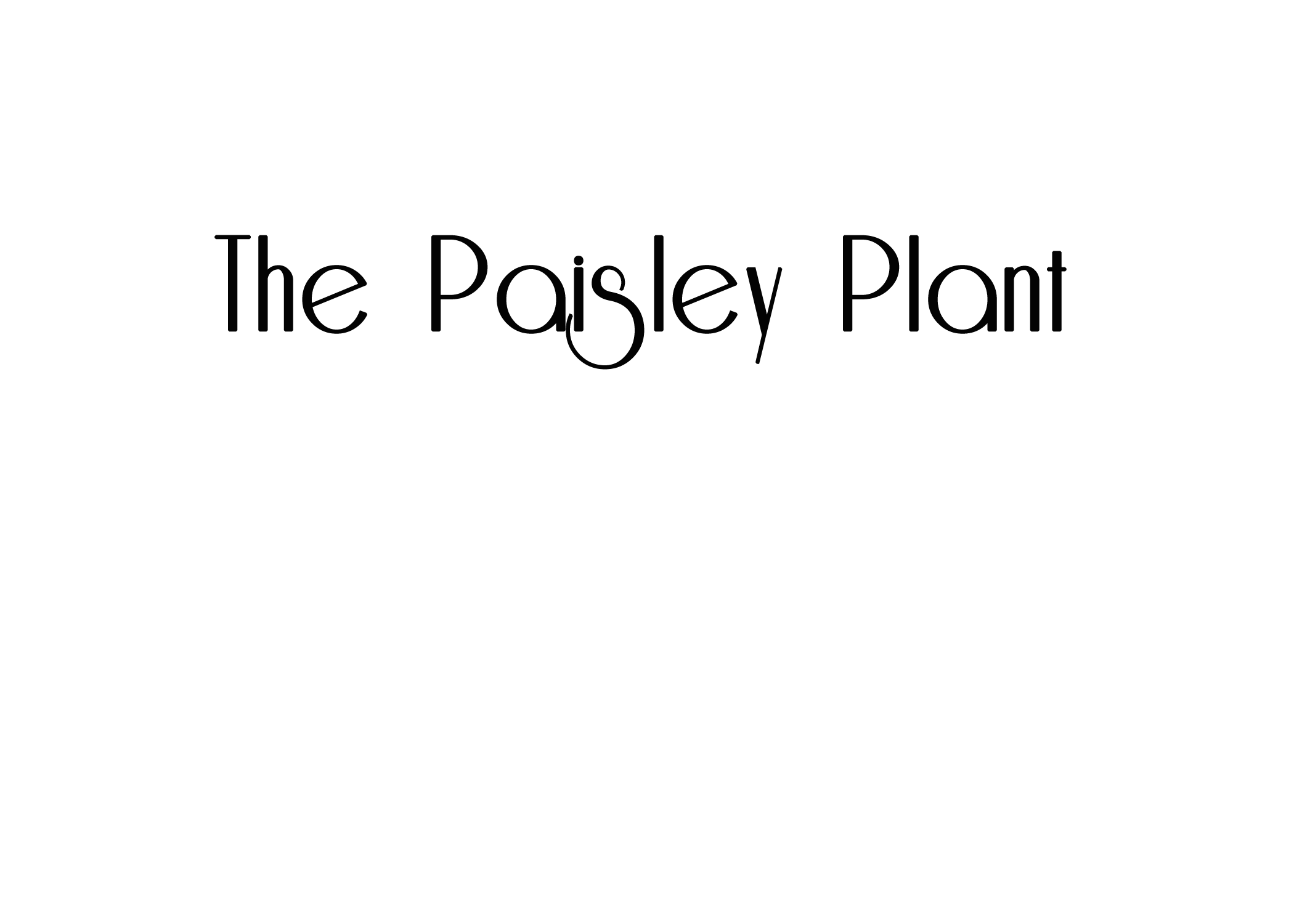 The Paisley Plant & Garden logo