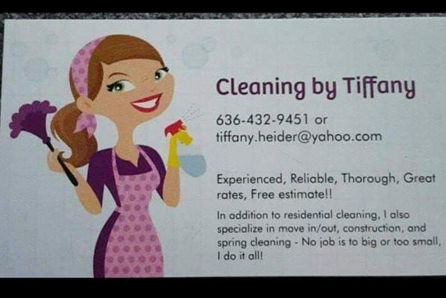 Logo for Cleaning by Tiffany