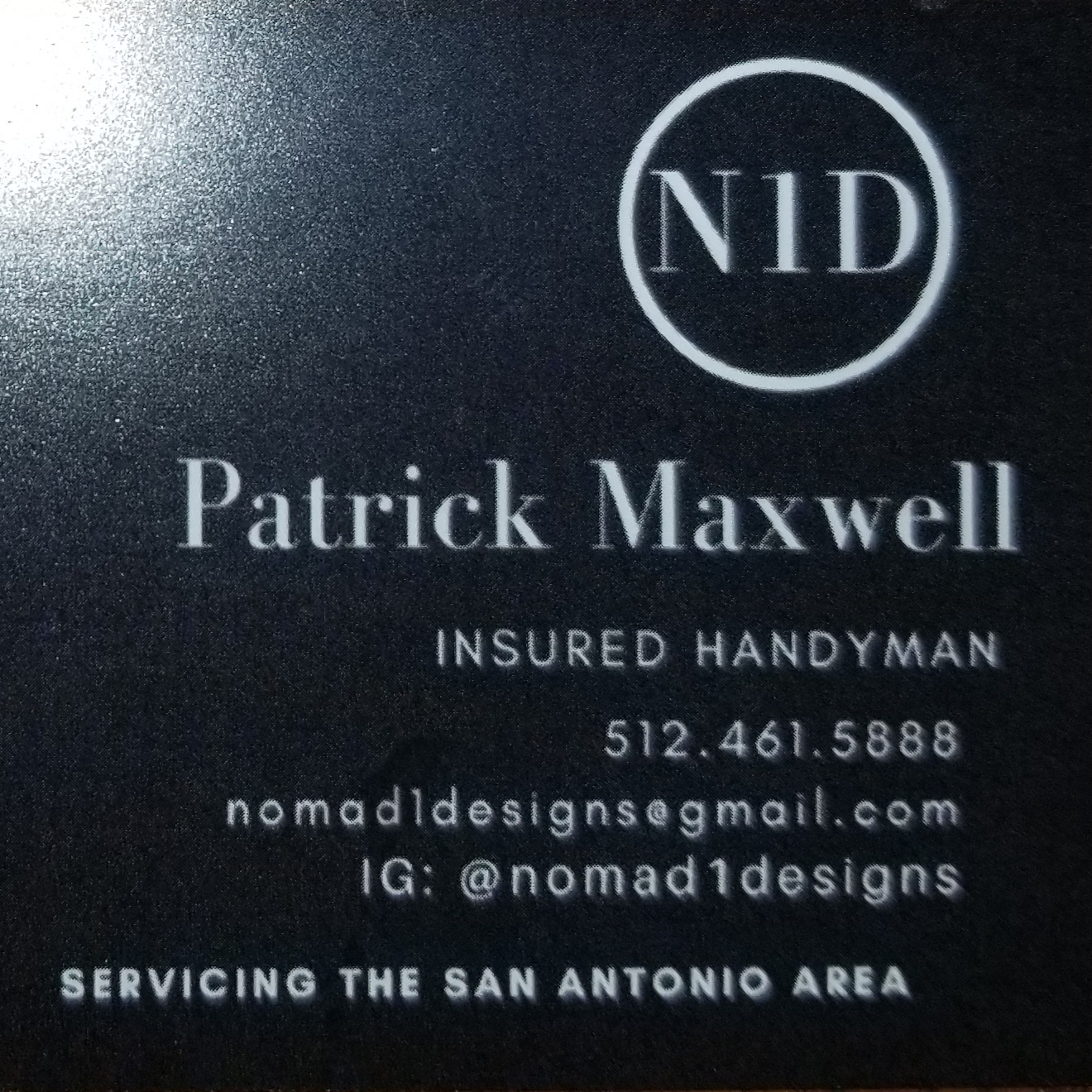 Logo for Nomad 1 Designs and Renovations