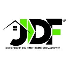 Logo for JDF Custom Cabinets Trim Remodeling and Handyman Services