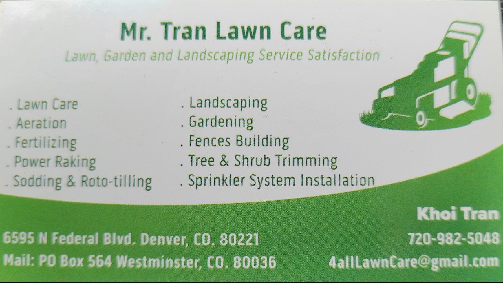 Avatar for Mr Tran Lawn Care LLC