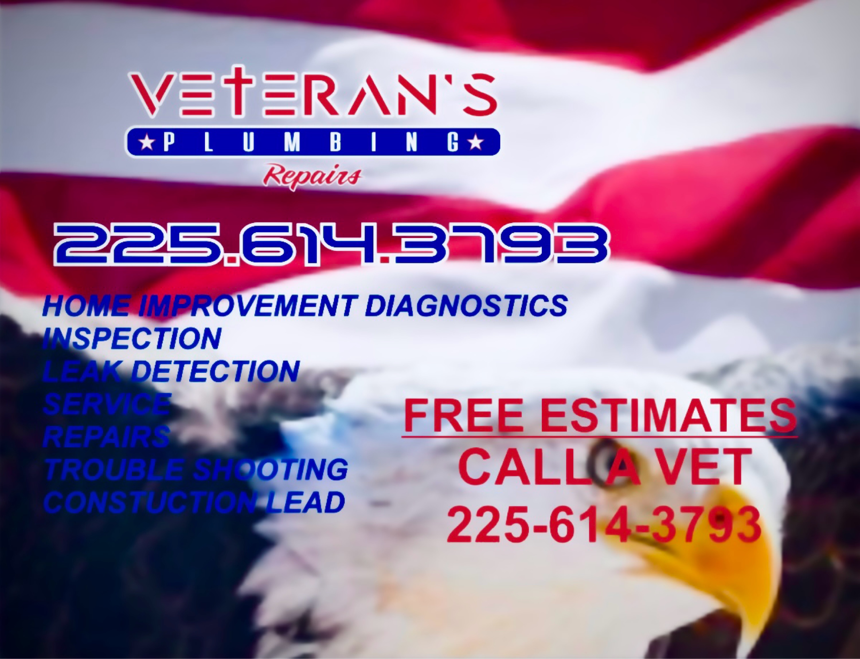 Veterans plumbing repairs logo
