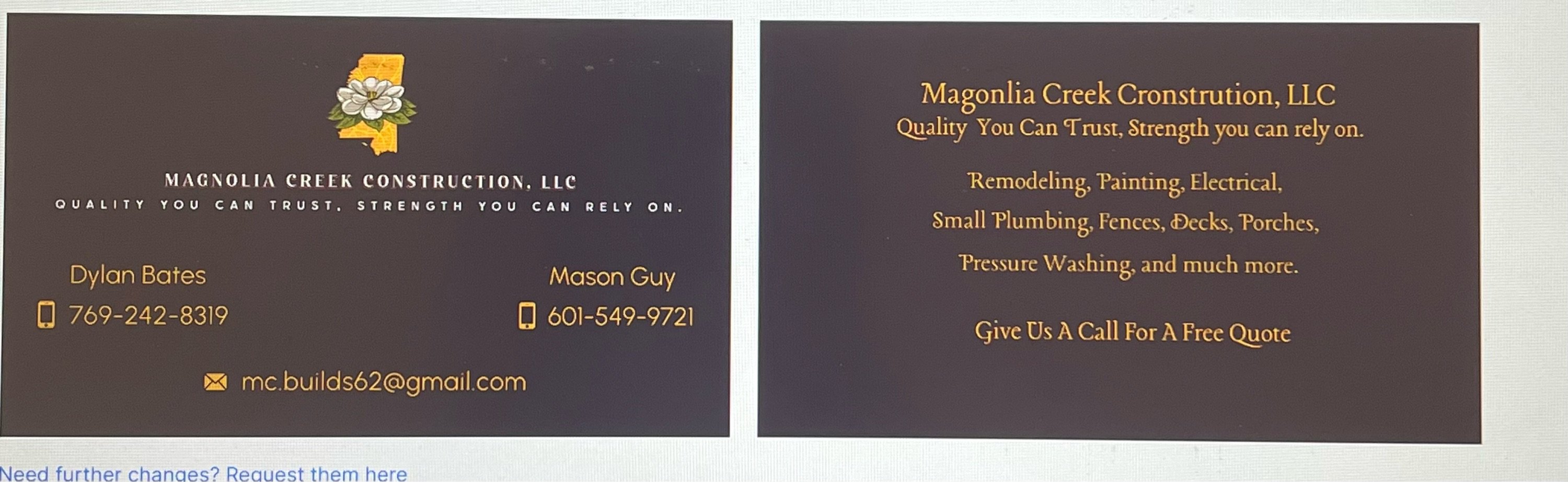 Avatar for Magnolia Creek Construction,LLC